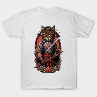 Vintage Japanese Style Cat T-Shirt